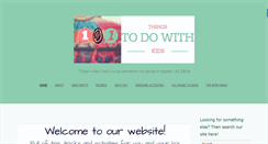 Desktop Screenshot of 101thingstodowithkids.com